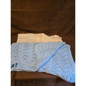 2 Baby Kinitted Blankets